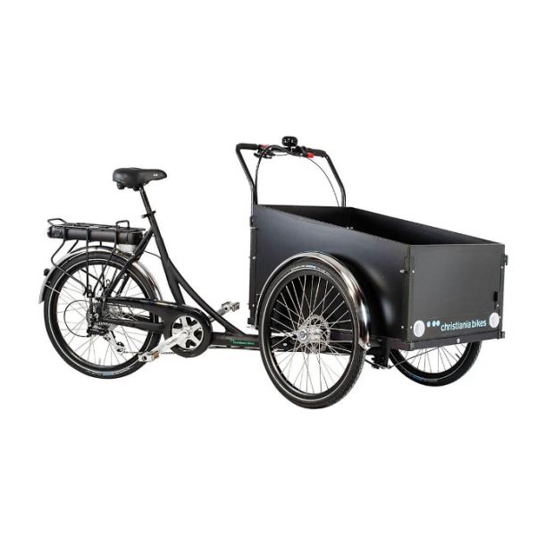 Christiania Cykel med EL - Sort - Unisex - 8 gear - Udstyrspakke 1 u/kaleche